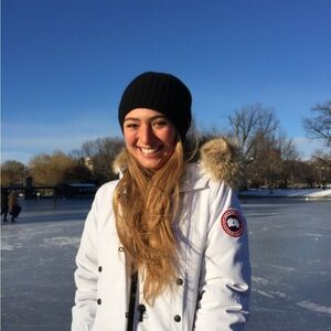 Canada Goose White Parka with Fur Trim